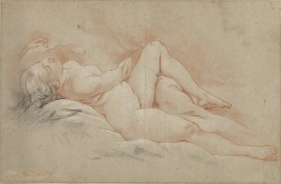 Liggende naken kvinne av François Boucher
