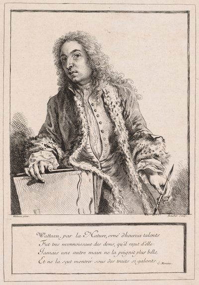 Antoine Watteau av François Boucher
