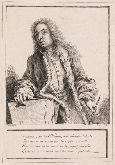 Antoine Watteau, ca. 1727. av François Boucher