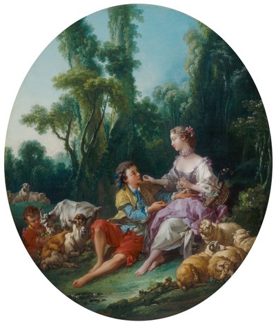 Tenker de på druen? (Pensent-ils au raisin?) av François Boucher