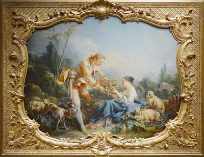 Boucher - The Complaisant Pastor, Paris, National Archives, Hôtel de Soubise av François Boucher