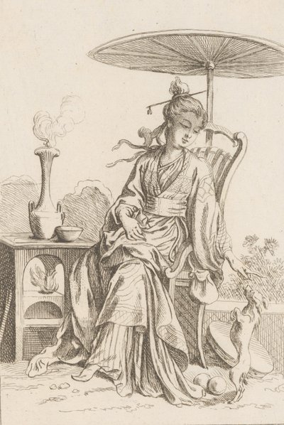 kinesisk dame, 1738-45. av François Boucher