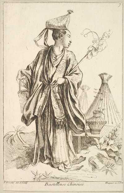 Kinesisk utøver, 1738-45. av François Boucher