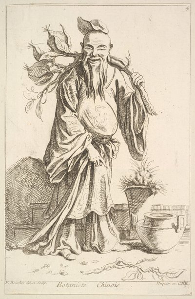 Kinesisk botaniker, 1738-45. av François Boucher
