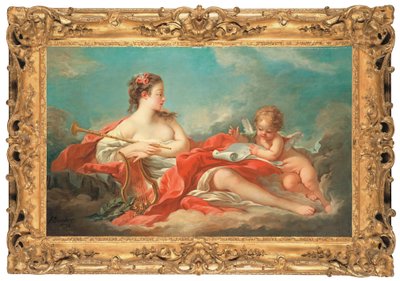 Erato, musen for kjærlighetspoesi av François Boucher