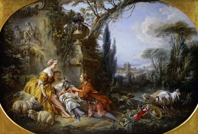 The Charms of country life Delights of country life av François Boucher