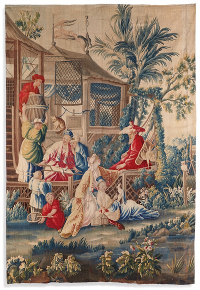 Louis XVI billedvev "aux Chinoiserie", Aubusson, siste fjerdedel av 1700-tallet av François Boucher