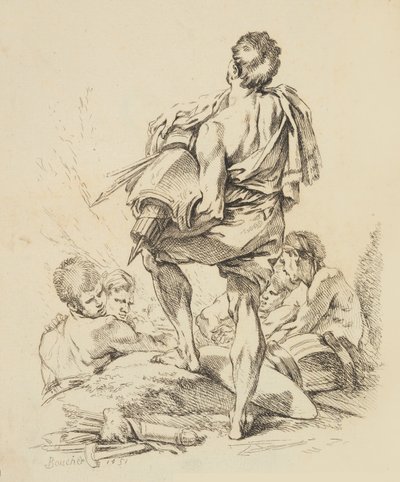 Ny bok med forskjellige figurer, 1751. av François Boucher