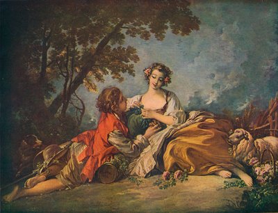 Pastoralt emne, 1700-tallet av François Boucher