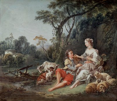 Tenker han på druer?, 1747 av François Boucher