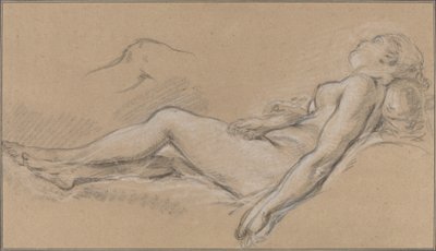 Liggende nymfe av François Boucher