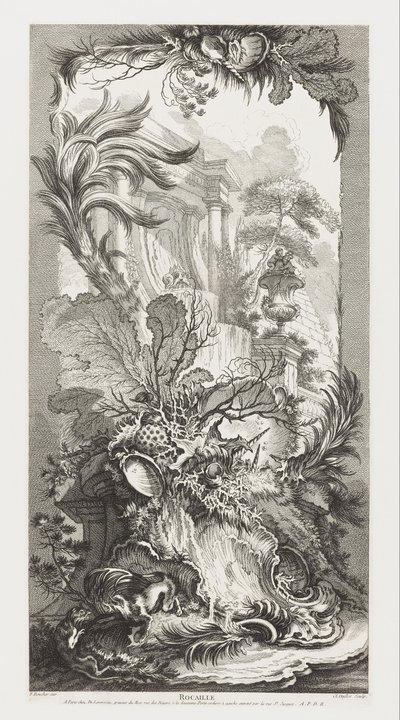 Rocaille [Rococo Design] i nye konsepter for skjermer av François Boucher
