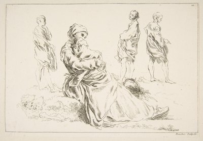 Ark med skisser, 1753. av François Boucher