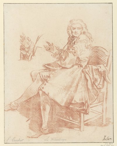 Studer for Alceste Design for illustrasjonen av Le Misanthrope