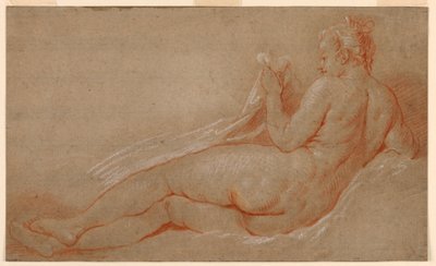 Studie for liggende naken av François Boucher