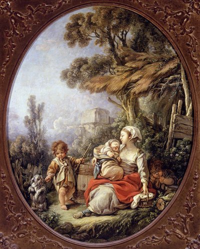 De små hundene danser av François Boucher