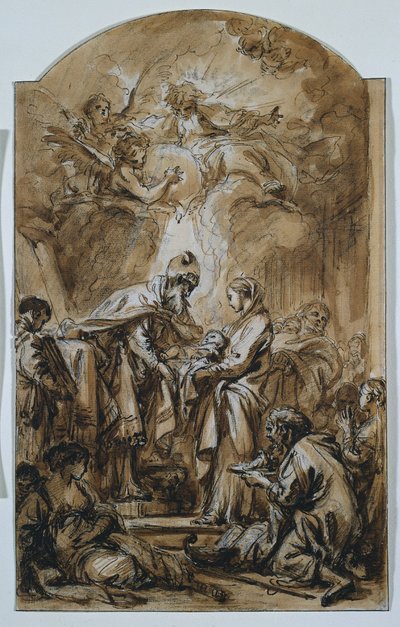 Presentasjonen i tempelet, ca. 1770. av François Boucher
