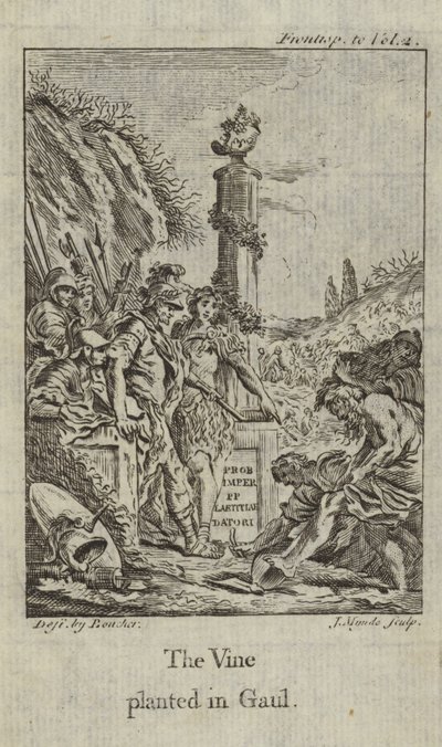 Vintreet plantet i Gallia av François Boucher