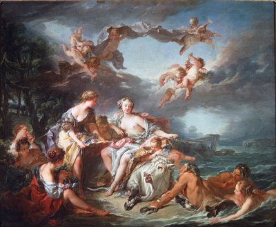 Kidnappingen av Europa - Olje på lerret av François Boucher