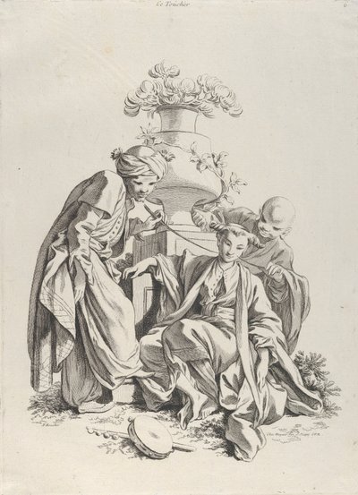 Touch, fra The Five Senses, 1720-70. av François Boucher
