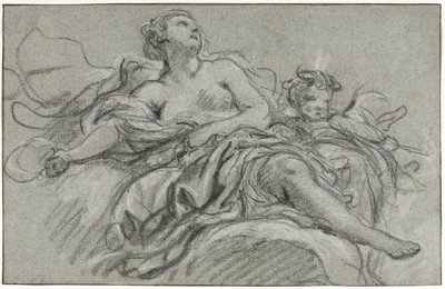 Venus og Amor, andre eller tredje kvartal 1700-tallet. av François Boucher