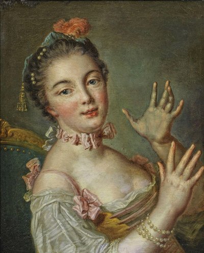 Ung dame av François Boucher