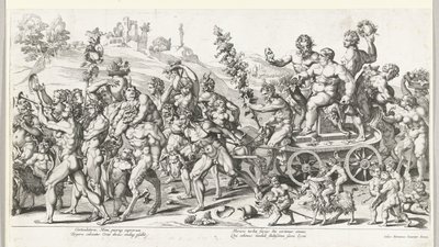 Triumf av Bacchus, høyre halvdel av François Chauveau (attributed to)