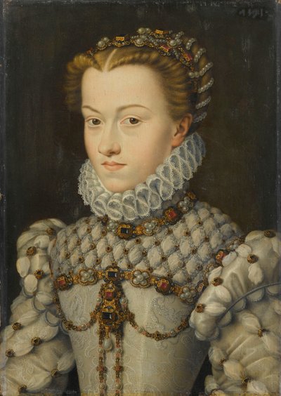 Elisabeth av Østerrike 15541592, dronning av Frankrike, ca 1571-1572 av François Clouet