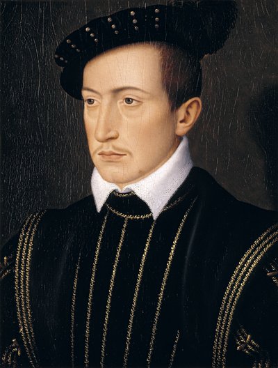 Guy XVIII, Comte de Laval, ca. 1540 (olje på eikepanel) av François Clouet