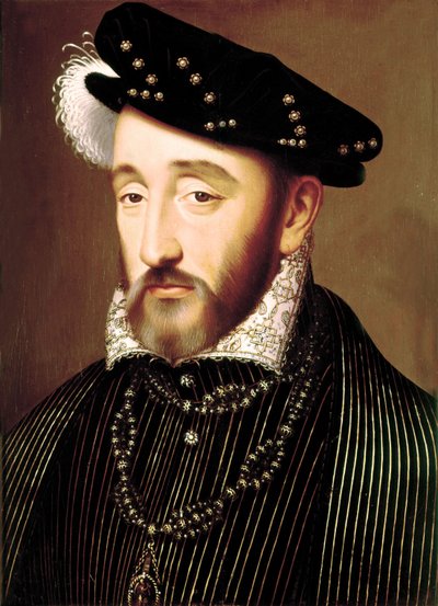 Henri II olje på panel av François Clouet