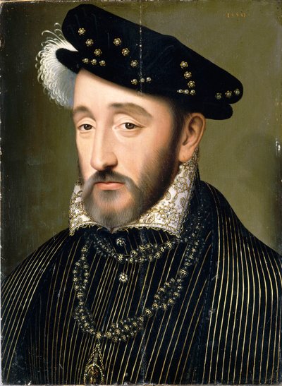 Porträt von König Heinrich II. von Frankreich 1519-1559, 1547 von François Clouet