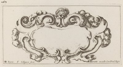 Cartouche av François Collignon after Stefano Della Bella