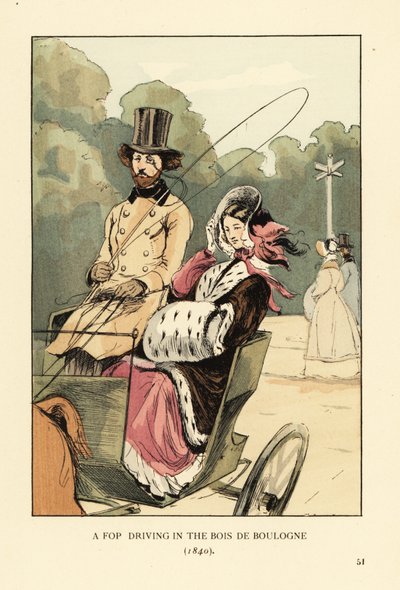 En fopkjøring i Bois de Boulogne av François Courboin