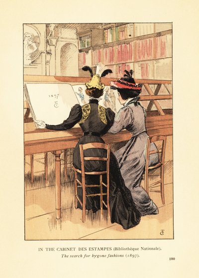 I Cabinet des Estampes, Nasjonalbiblioteket av François Courboin
