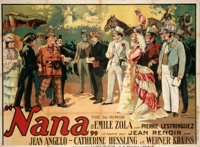 Filmplakat Nana av Jean Renoir, 1926. av François Florit