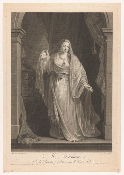 Portrett av Hannah Pritchard som Hermine i "The Winter