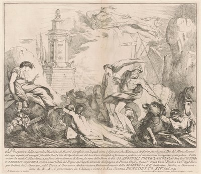 Seconda Macchina for Chinea av 1741: Neptun og amfitritt av François Hutin