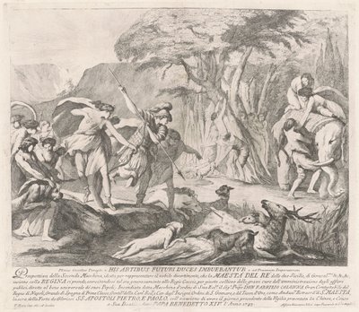 Seconda Macchina for Chinea av 1743: The Royal Hunt av François Hutin
