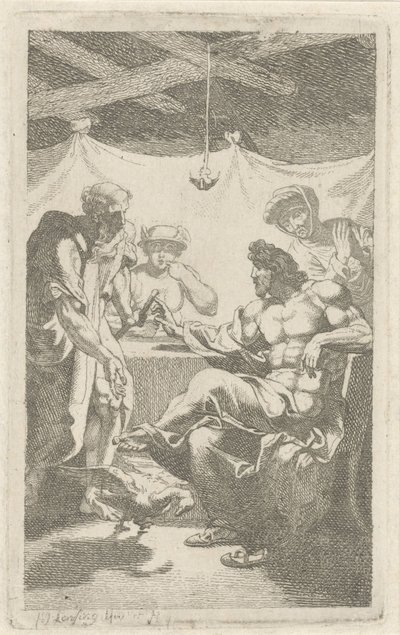 Jupiter og Merkur ved Philemon og Baucis av François Joseph Lonsing