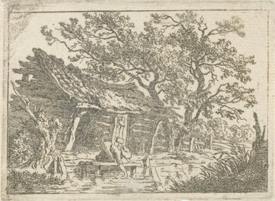 Landskap med låve av François Joseph Pfeiffer (II)