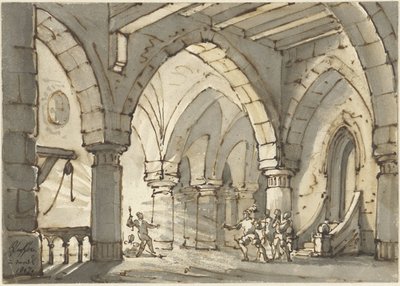 Scene fra stykket Don Luis de Vargas av François Joseph Pfeiffer (II)