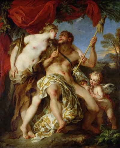 Hercules og Omphale, 1724 av François Lemoyne