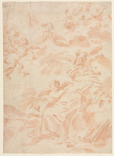 Stigmatiseringen av Saint Francis av François Lemoyne