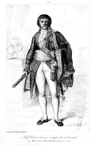 Francois Joseph Lefebvre 1755-1820, hertug av Danzig, 1839. av François Pigeot