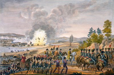 Den franske retrett etter slaget ved Leipzig, Tyskland, 19. oktober 1813 av François Pigeot
