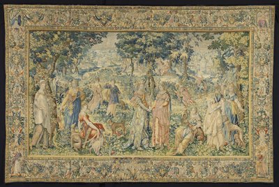 Cephalus og Procris Tapet som skildrer historien til Cephalus og Procris fra Diana-serien The Histories of Diana (serietittel) av François Spiering (workshop of)