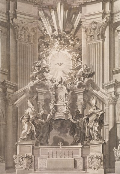 Stolen til St. Peter i det indre av templet...Plate 41 fra albumet 