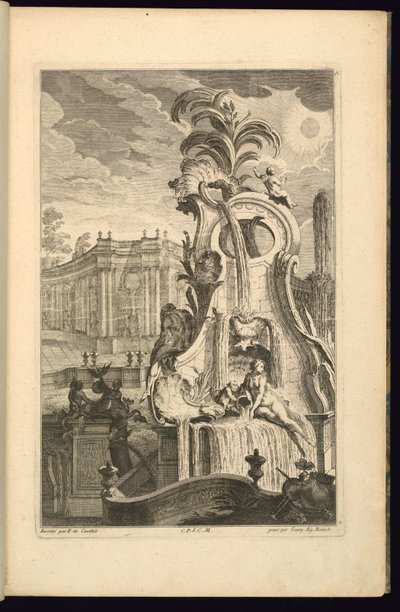 Design for Fountain with Venus av François de Cuvilliés the Elder