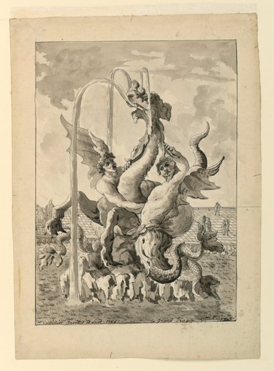 Design for Grand Trianon i Versailles av François de Cuvilliés the Elder