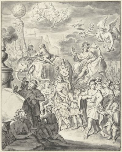 Allegorisk triumf for en prins eller general av François van Bleyswijck